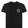 Versace Uomo T-Shirt-74GAHT06 VEBLEM RUBB SMALL Nero