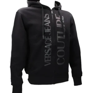 Versace Uomo Felpe-73GAIT24 FELPA ZIP CANGIANTE Nero