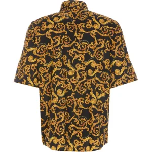 Versace Abbigliamento Camicia-74GAL211 CAMICIA PRINT Nero Oro
