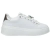 Gold&Gold Donna Sneakers-GB916 charm logo Argento