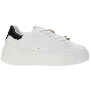 Gold&Gold Donna Sneakers-GB900 charm logo Bianco