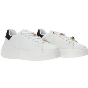 Gold&Gold Donna Sneakers-GB900 charm logo Bianco