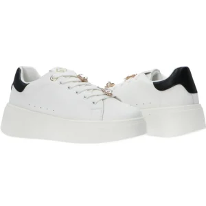 Gold&Gold Donna Sneakers-GB900 charm logo Bianco