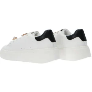 Gold&Gold Donna Sneakers-GB900 charm logo Bianco
