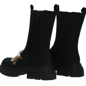 Gaelle Paris Donna Stivaletti E Stivali-GBCDP3121 ECOPELLE CON CHARMS Nero
