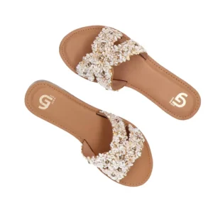 Gold&Gold Donna Sandali-GC 678 corallo Beige