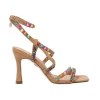 Gold&Gold Donna Sandali-GC 670 tacco multicolor Marrone