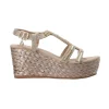 Gold&Gold Donna Sandali-GC 675 zeppa Beige