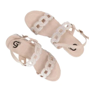 Gold&Gold Donna Sandali-GC681 zeppa Beige