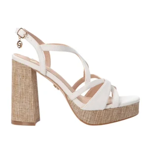Gold&Gold Donna Sandali-GD87 intreccio Off white