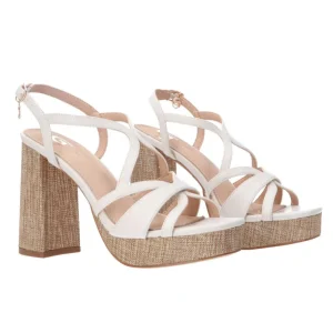 Gold&Gold Donna Sandali-GD87 intreccio Off white