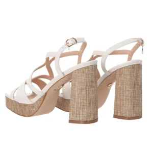 Gold&Gold Donna Sandali-GD87 intreccio Off white