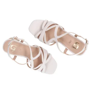 Gold&Gold Donna Sandali-GD87 intreccio Off white