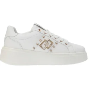 Gold&Gold Donna Sneakers-GG Metallic GB 881 Bianco