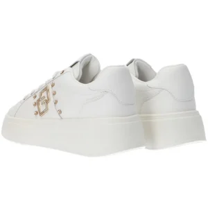 Gold&Gold Donna Sneakers-GG Metallic GB 881 Bianco