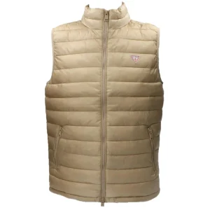Guess Abbigliamento Smanicato-GJ HODED PUFFER VEST Beige