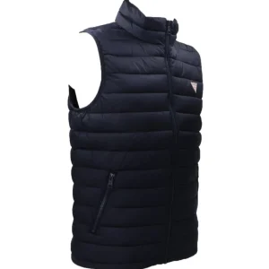 Guess Abbigliamento Smanicato-GJ HODED PUFFER VEST Blu