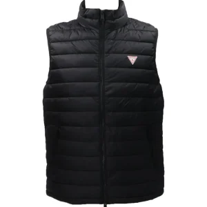 Guess Abbigliamento Smanicato-GJ HODED PUFFER VEST Nero