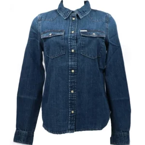 Guess Donna Camicia-GJ SLIM DENIM SHIRT Denim