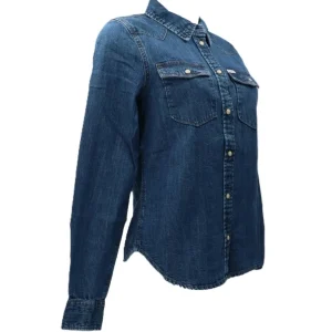 Guess Donna Camicia-GJ SLIM DENIM SHIRT Denim