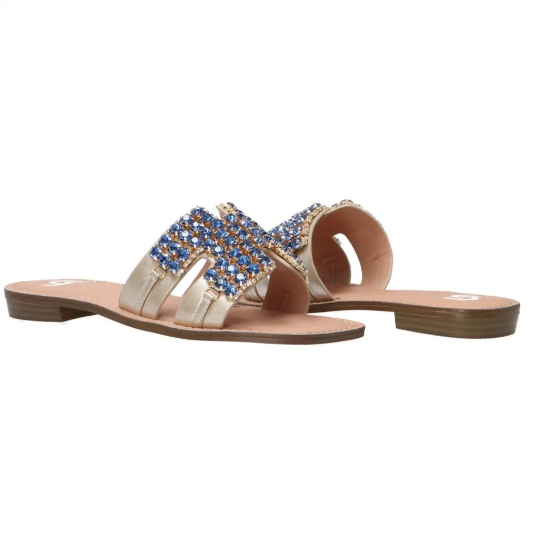 gl_strass_bicolor_blu_2.webp Gold&Gold Donna Sandali-GL783 strass bicolor Blu