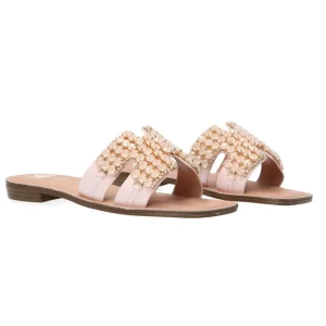 Gold&Gold Donna Sandali-GL783 strass bicolor Rosa
