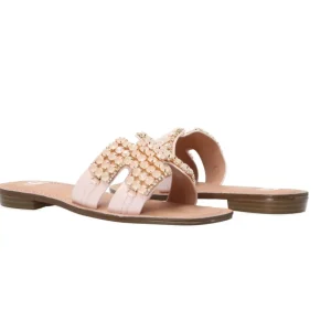 Gold&Gold Donna Sandali-GL783 strass bicolor Rosa