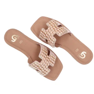 Gold&Gold Donna Sandali-GL783 strass bicolor Rosa