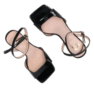 Gold&Gold Donna Sandali-GP 23 468 vernice Nero