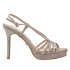 Gold&Gold Donna Sandali-GP611 Elegance lurex Oro
