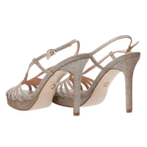 Gold&Gold Donna Sandali-GP611 Elegance lurex Oro