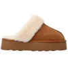 Gold&Gold Donna Mocassini-GQ06 suede ecopelliccia Cuoio