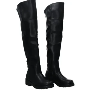Gold&Gold Donna Stivaletti E Stivali-GR477 eco leather Nero