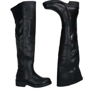 Gold&Gold Donna Stivaletti E Stivali-GR477 eco leather Nero