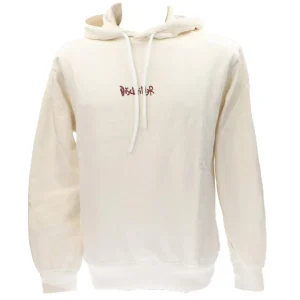 Disclaimer Uomo Felpe-24IDS54500 FELPA CAPP Bianco Latte