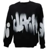 Disclaimer Uomo Felpe-24IDS54614 GIROCOLLO FELPA Nero