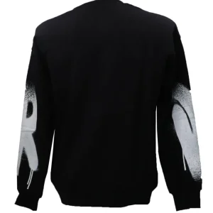 Disclaimer Uomo Felpe-24IDS54614 GIROCOLLO FELPA Nero