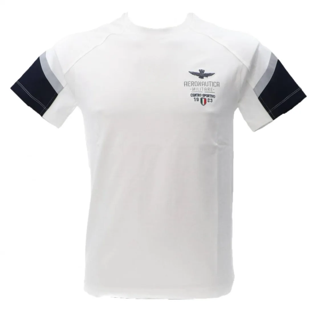 j_tshirt_mc_bianco_0.webp Aereonautica Militare Uomo T-Shirt-J612 T-SHIRT M.C. Bianco
