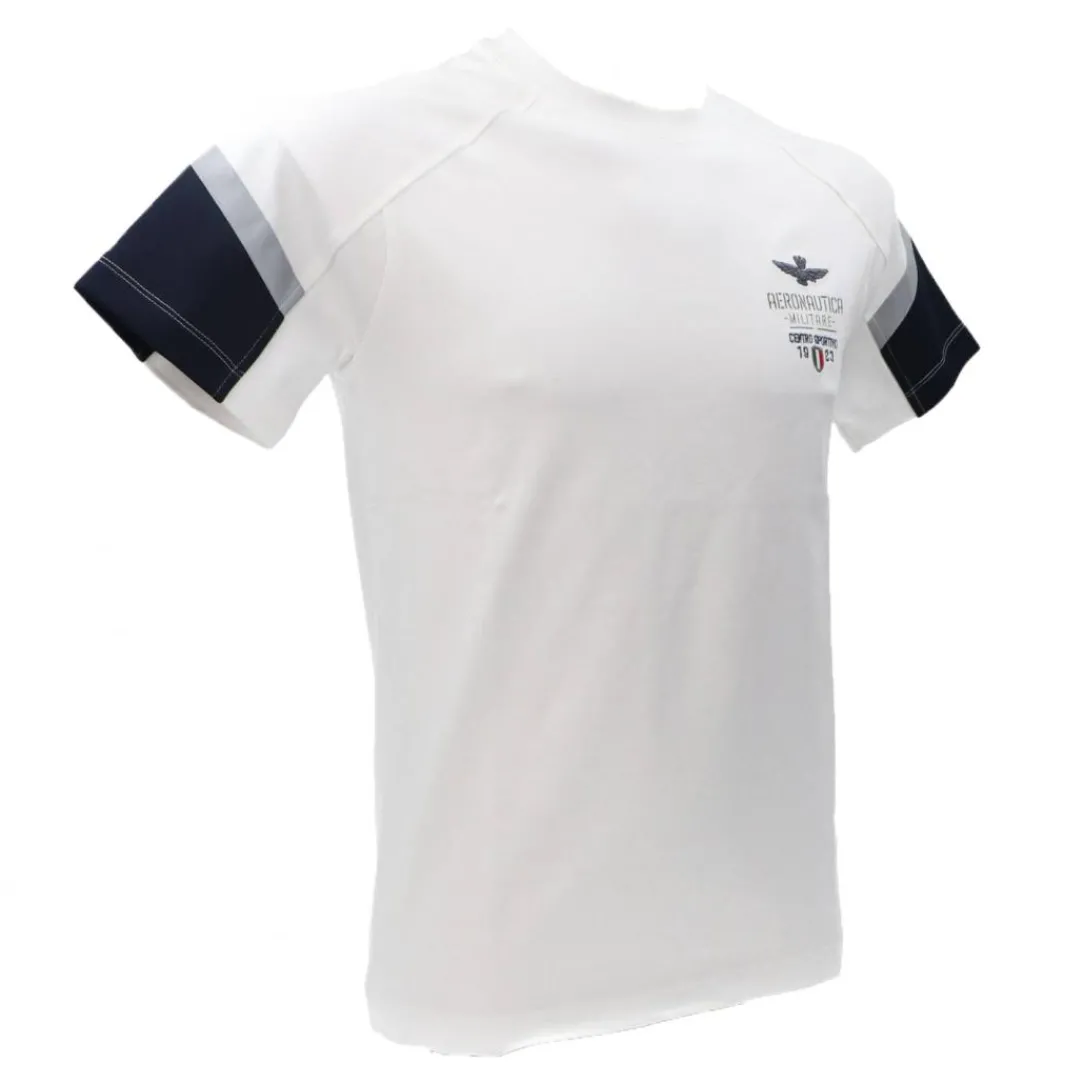 j_tshirt_mc_bianco_1.webp Aereonautica Militare Uomo T-Shirt-J612 T-SHIRT M.C. Bianco