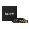 Just Cavalli Donna Cinture-JC METAL LETTERING SAFFIANO Nero