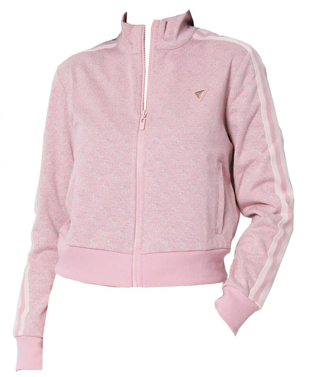 jean_g_logo_full_zip_swea_0.webp Guess Donna Felpe-JEAN G LOGO FULL ZIP SWEATSHIRT Rosa