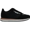 Boss Uomo Sneakers-Kai Runn leather nylon bianco nero