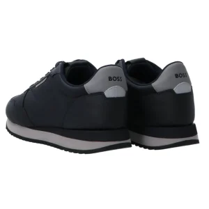 Boss Uomo Sneakers-Kai Runn leather nylon Blu