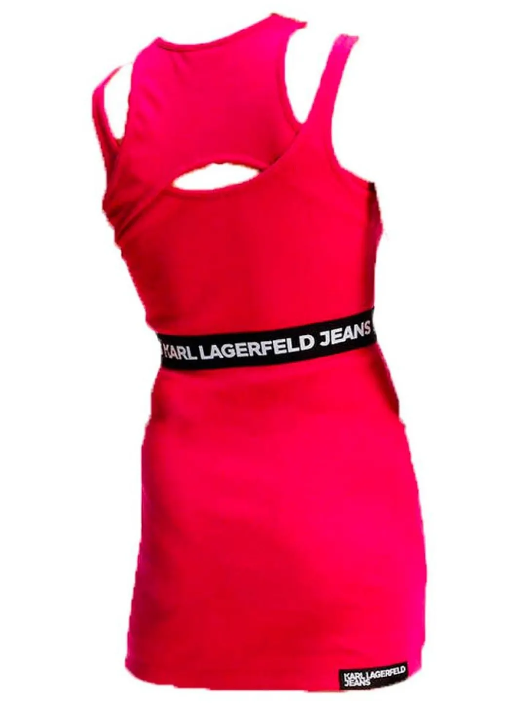 kjl_logo_elastic_tank_j_f_2.webp Karl Lagerfeld Donna Vestiti-KJL LOGO ELASTIC TANK 241J1303 Fucsia
