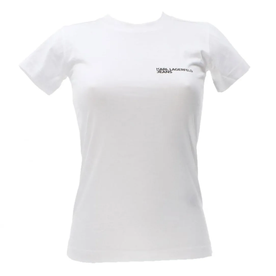 kjl_slim_tee_j_bianco_0.webp Karl Lagerfeld Donna T-Shirt-KJL SLIM TEE 241J1700 Bianco