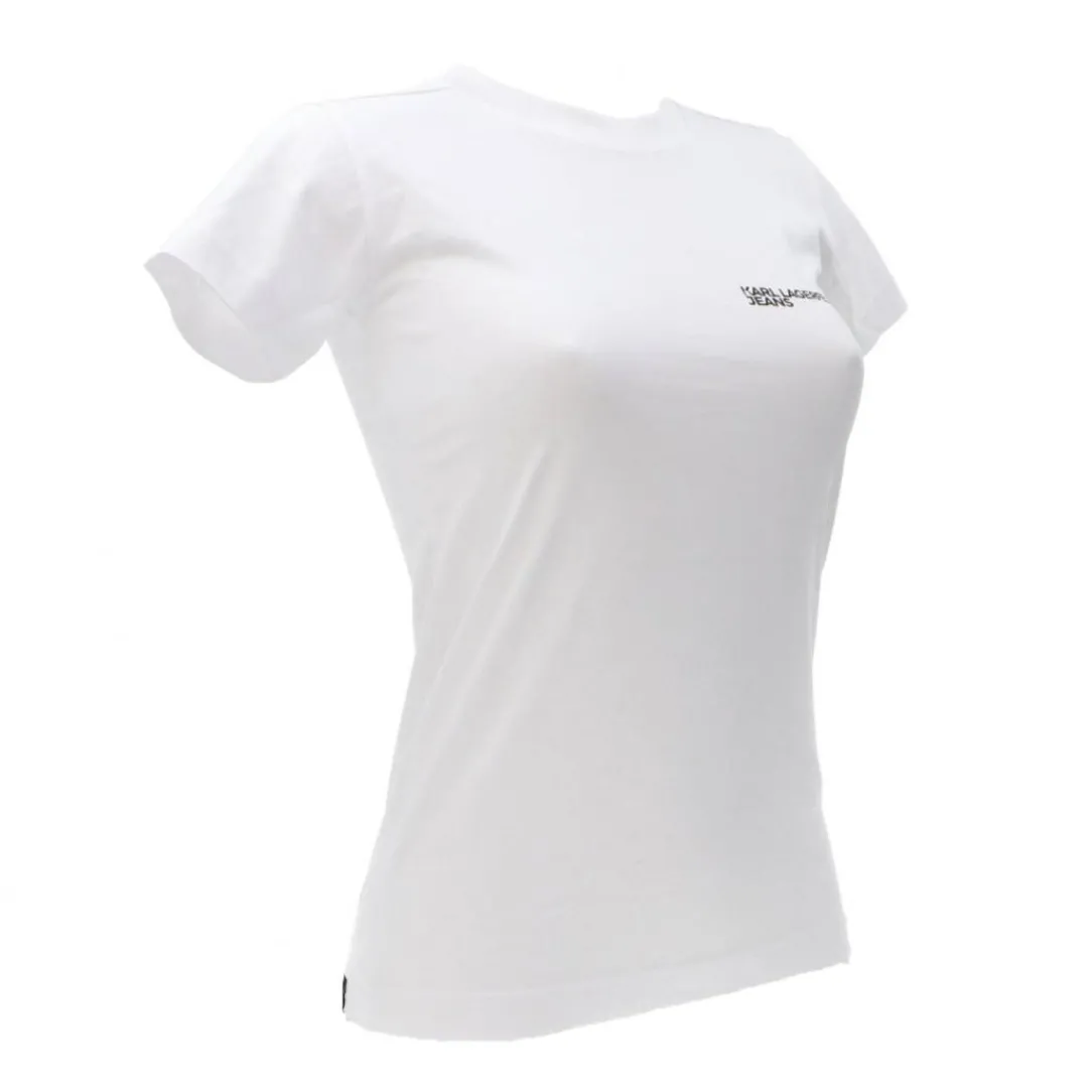 kjl_slim_tee_j_bianco_1.webp Karl Lagerfeld Donna T-Shirt-KJL SLIM TEE 241J1700 Bianco