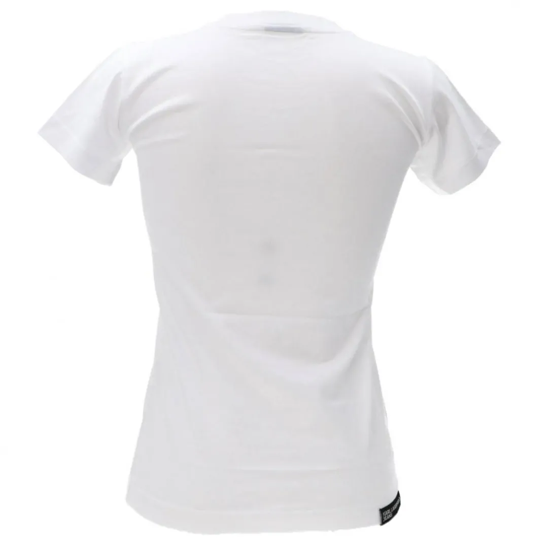 kjl_slim_tee_j_bianco_2.webp Karl Lagerfeld Donna T-Shirt-KJL SLIM TEE 241J1700 Bianco