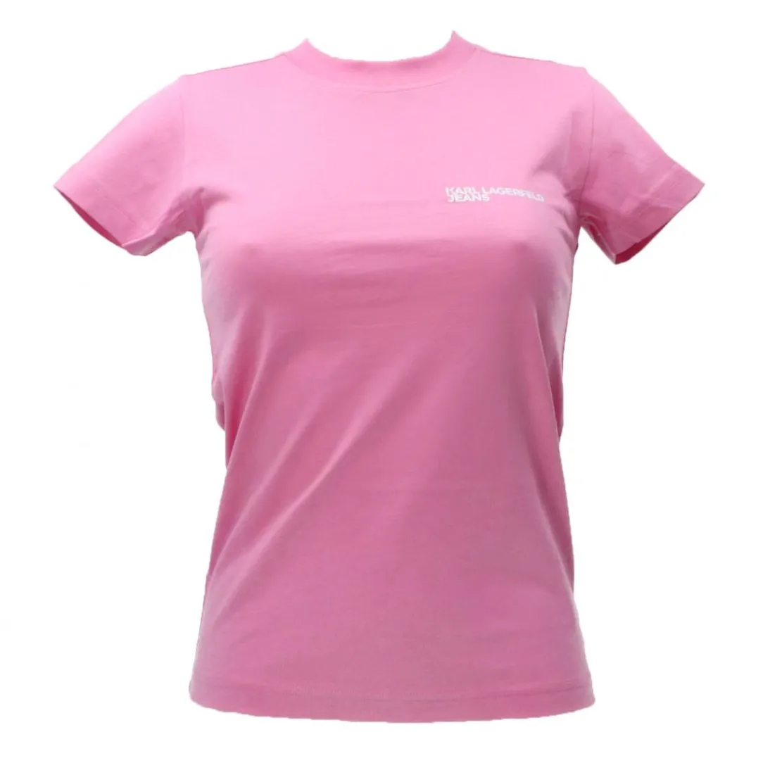 kjl_slim_tee_j_rosa_0.webp Karl Lagerfeld Donna T-Shirt-KJL SLIM TEE 241J1700 Rosa