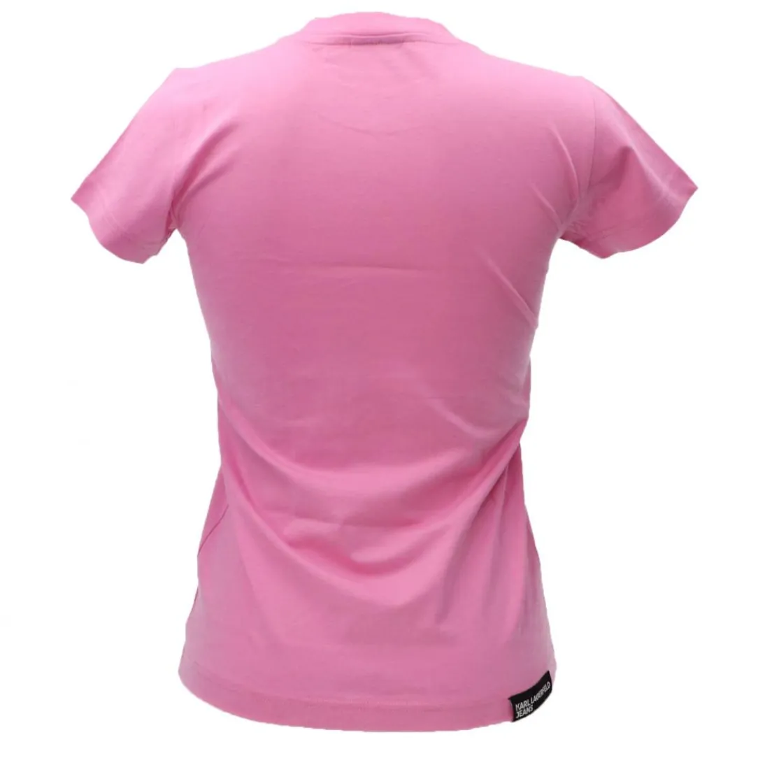 kjl_slim_tee_j_rosa_2.webp Karl Lagerfeld Donna T-Shirt-KJL SLIM TEE 241J1700 Rosa