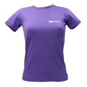 Karl Lagerfeld Donna T-Shirt-KJL SLIM TEE 241J1700 Viola